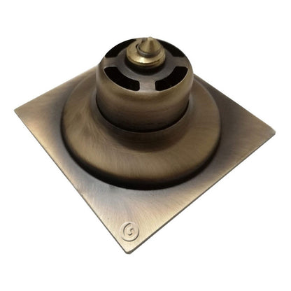 Rejilla Piso Tipo Push Bronce Antiguo