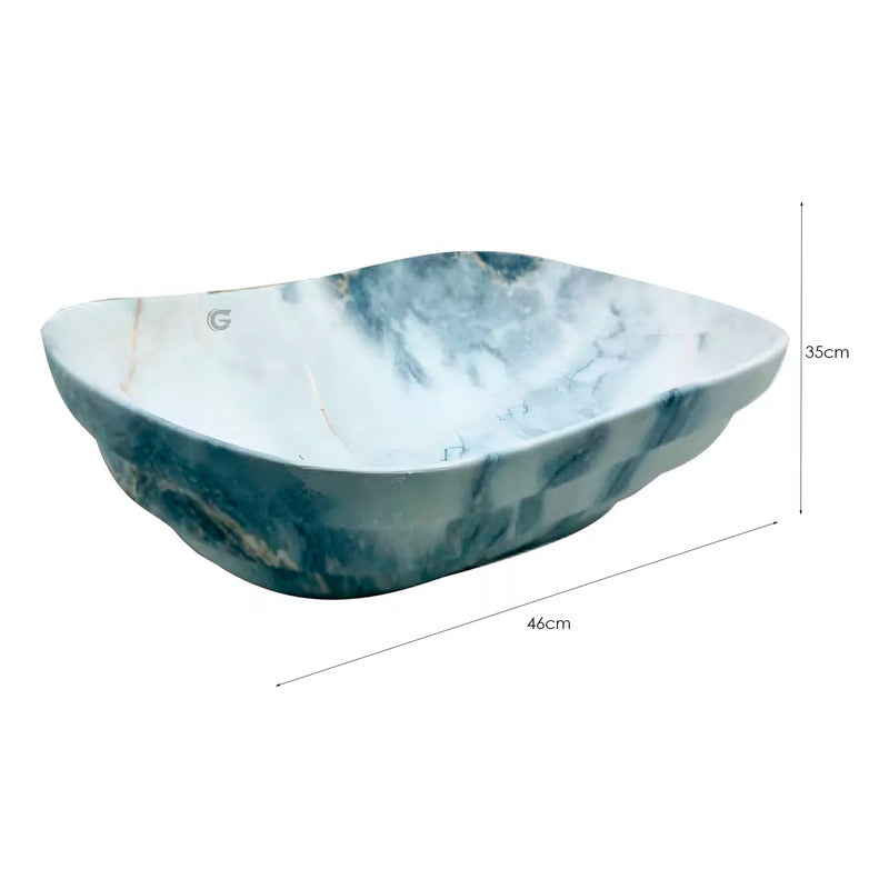 Lavamanos De Sobreponer Cortex Azul