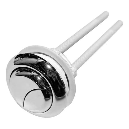 Botón Sanitario Doble Descarga Plateado 38mm