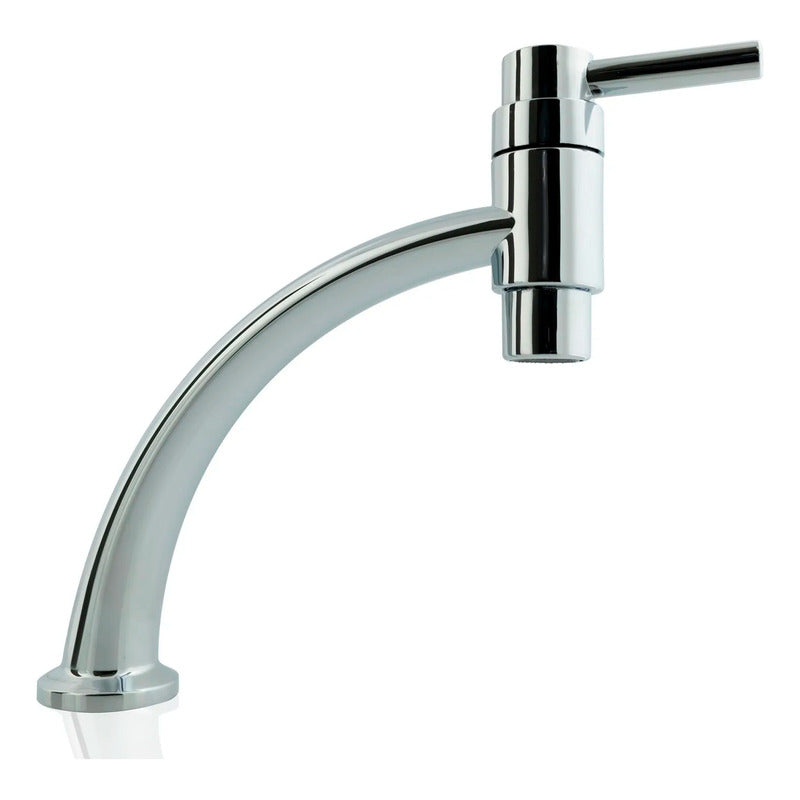 Llave Lavaplatos Meson En Abs Cromada Manija Tipo Palanca