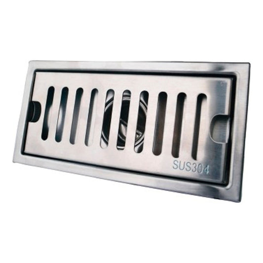 Rejilla Piso Invisible Acero 10x20 Cm