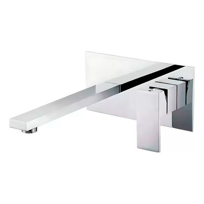 Grifería Monocontrol Para Lavamanos De Pared Cuadrado