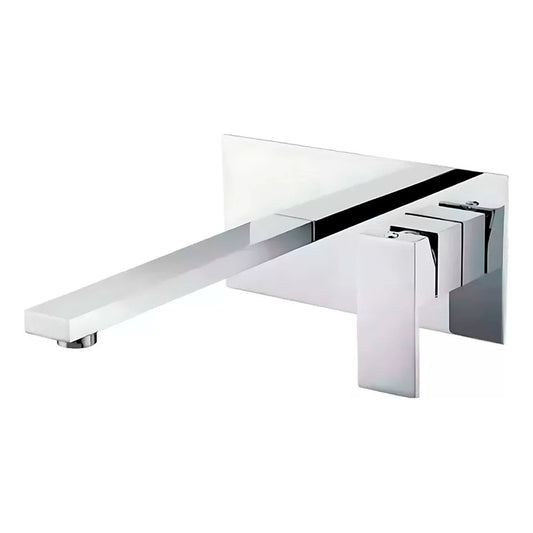 Grifería Monocontrol Para Lavamanos De Pared Cuadrado