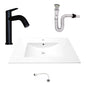 Kit Placa Lavamanos 81*46.5cm+griferia Agua Fria+push Flex.9