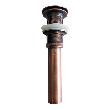 Kit Llave Lavamanos Baja + Sifón + Desagüe Cobre Antiguo