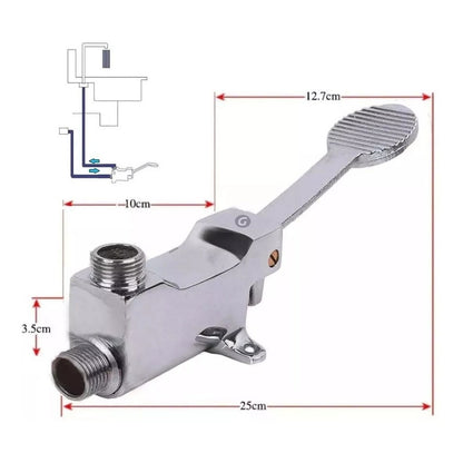 Kit Valvula De Pedal + Cuello Alto + Acoples Institucional