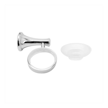 Jabonera Para Baño Base Circular Curva