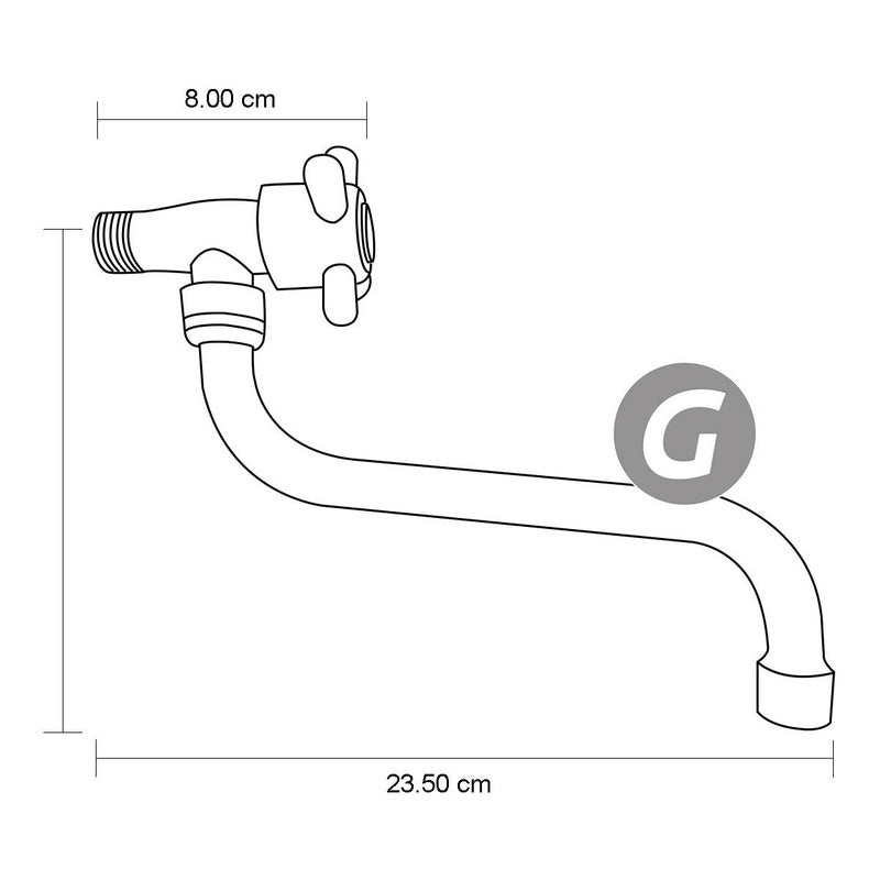 Grifo Pared Vintage Oro Rosa