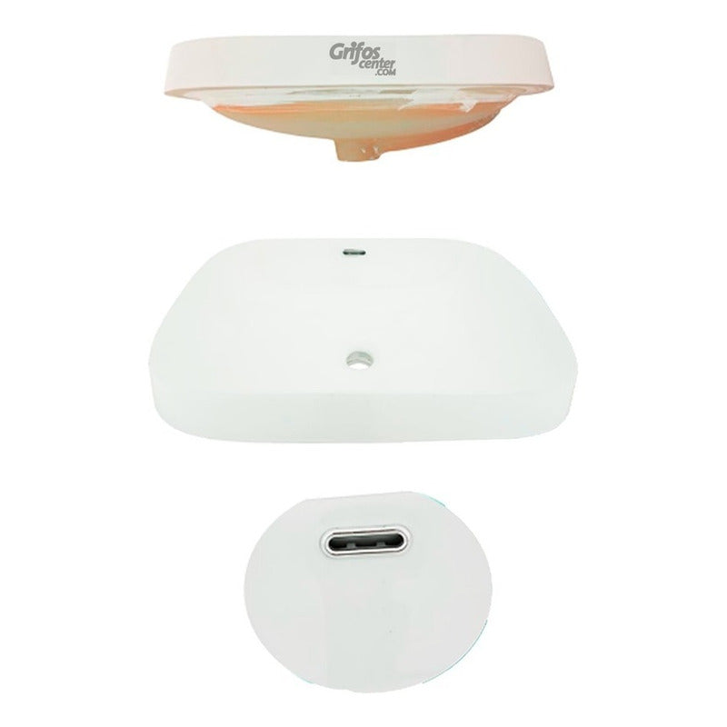 Lavamanos Cuadrado Borde Ancho En Cerámica