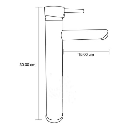 Kit Lavamanos Cuadrado+grifo Monocontrol Satinada Recto+push