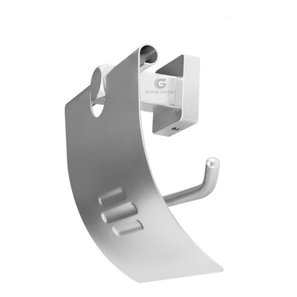 Portarollo Baño Base Cuadrada En Aluminio