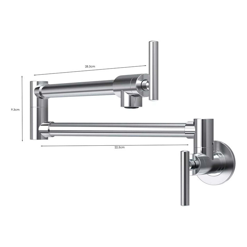 Grifería De Pared Escualizable En Acero 304 Satinada