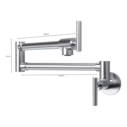 Grifería De Pared Escualizable En Acero 304 Satinada
