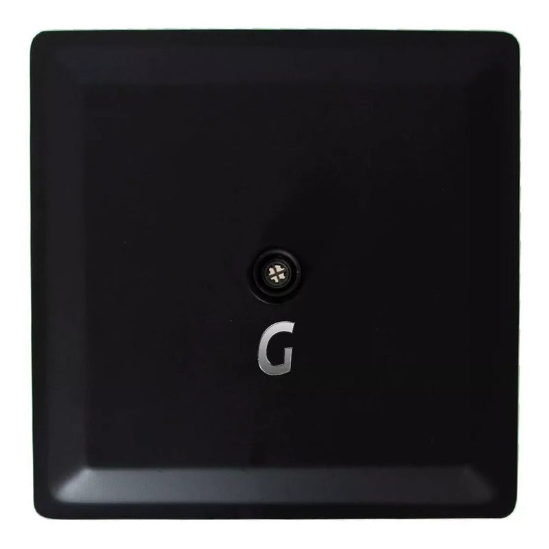 Regadera Para Ducha 25x25 Cm Color Negro Acabado Mate.