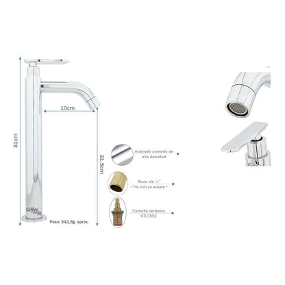 Llave Lavamanos Alta Cylinder
