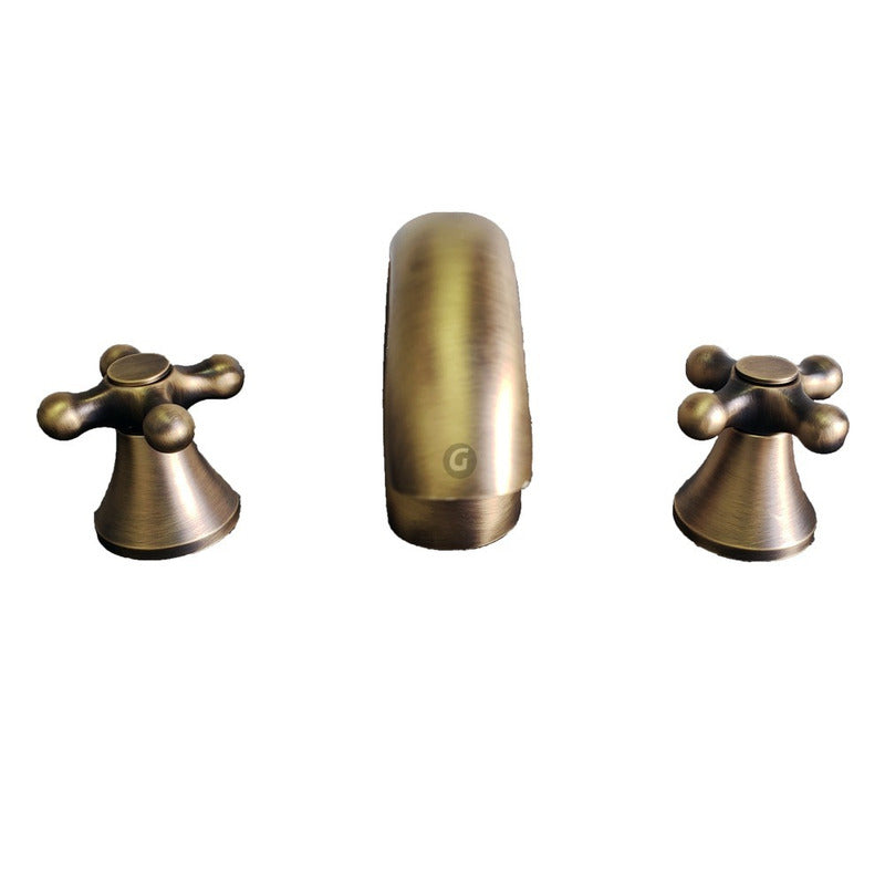 Mezclador Lavamanos 8 Pulgadas Cobre Antiguo