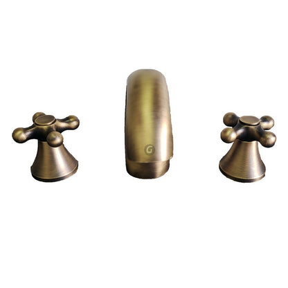 Mezclador Lavamanos 8 Pulgadas Cobre Antiguo