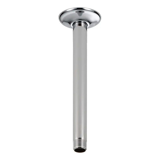 Brazo A Techo De Ducha Redondo 25cm Metal Cromo Brillante