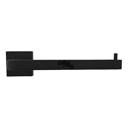 Portarrollo Para Baño Base Cuadrada Negro