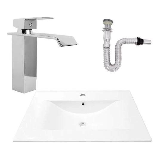 Kit Placa Lavam. 71*46.5cm+griferia Monocontrol+push Flex18