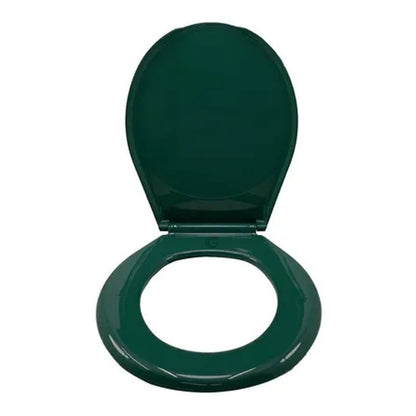 Asiento Universal Para Sanitario Redondo Verde Oscuro