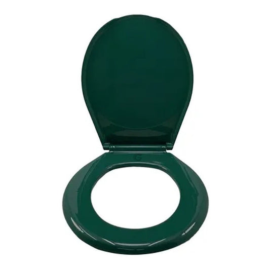 Asiento Universal Para Sanitario Redondo Verde Oscuro