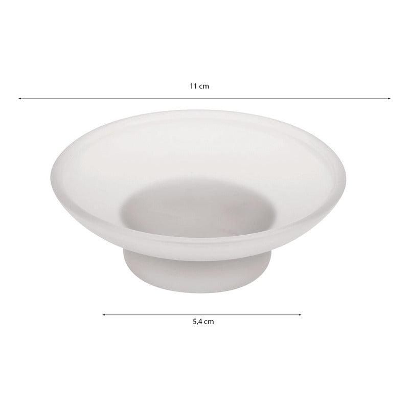 Repuesto Plato Jabonera + Vaso Cepillera Transparente/opaco