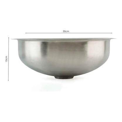 Lavamanos Institucional Con Pestaña Tubular Acero 35*15cm