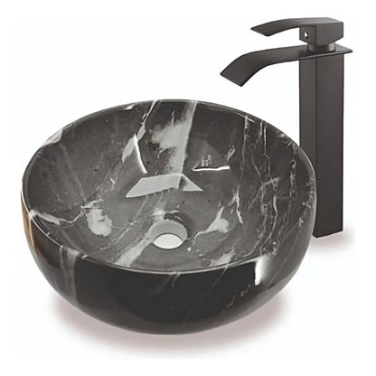 Lavamanos Redondo De Sobreponer En Porcelana (onix)