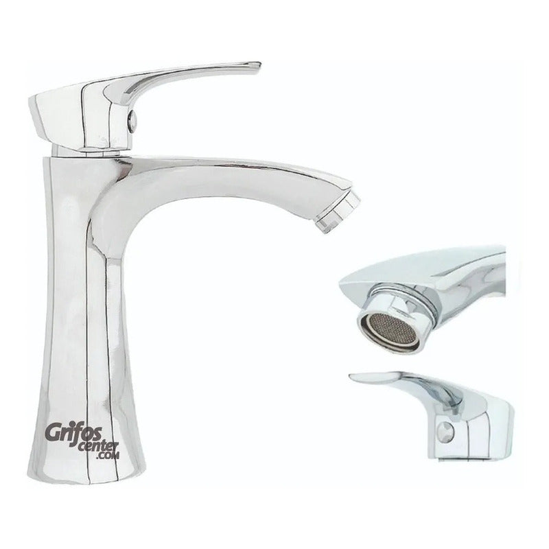 Llave Cuadrada Baja Bronce Lavamanos