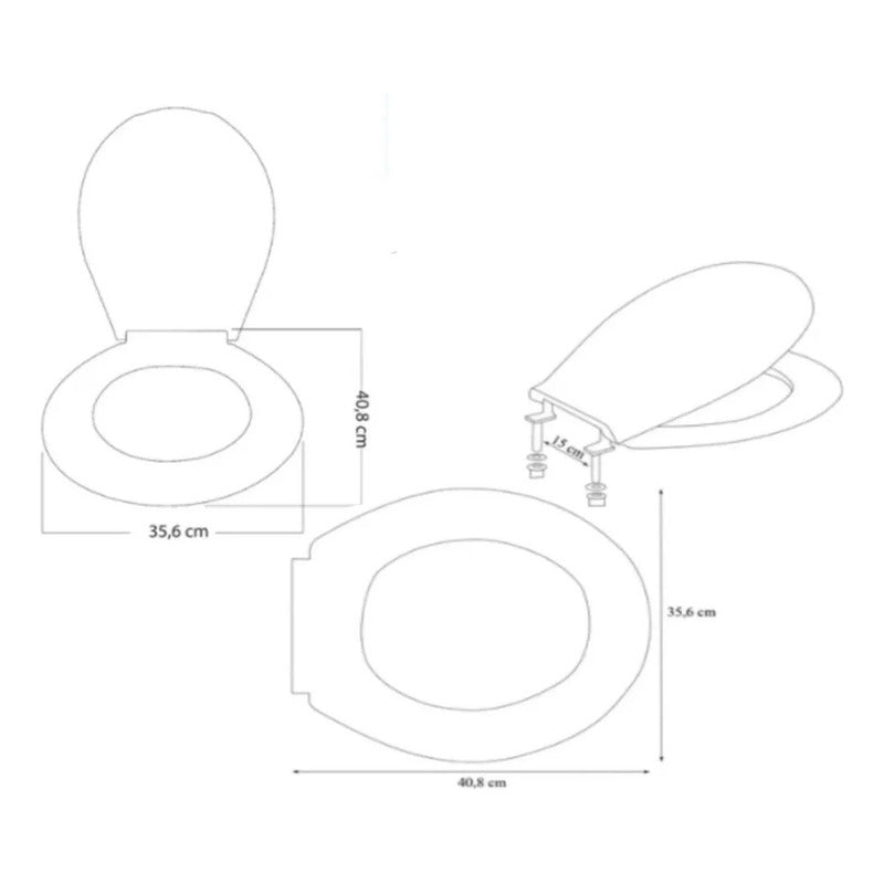 Asiento Sanitario Universal Belo Azul Cielo