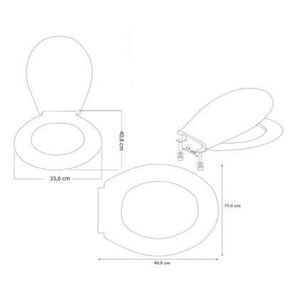 Asiento Sanitario Universal Belo Azul Cielo