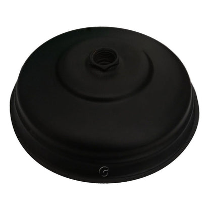 Ducha Negra Circular 30 Cm Con Registro Tipo Cruceta