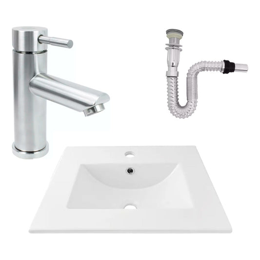 Kit Placa Lavamanos 51*40cm+griferia Monocontrol+push Flex17