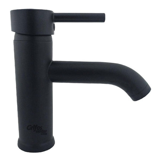 Grifería Monocontrol Lavamanos Baja Cuello Curvo Corto Negro
