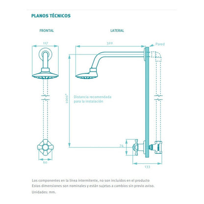 Registro Grival Ducha Cruceta Balta