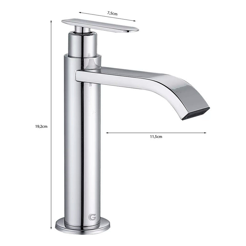 Kit Placa Lavamanos 51*40cm+griferia Agua Fria+push Flex. 1