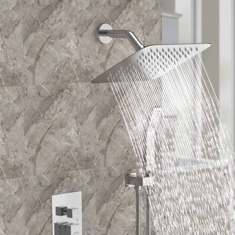 Regadera Metálica Anticalcarea Con Tubo.