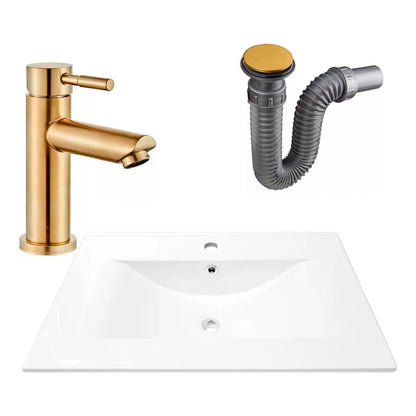 Combo Placa Lavamanos 71*46,5cm+grifo Monocontrol+push Oro3