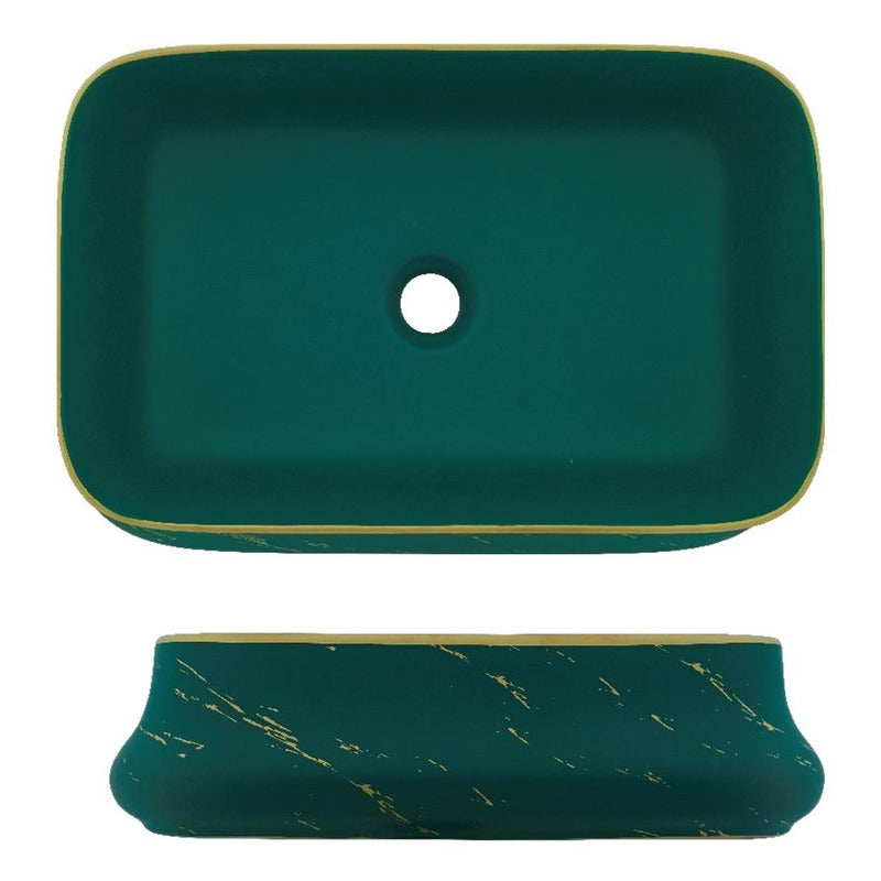 Lavamanos De Sobreponer Rectangular Marfil