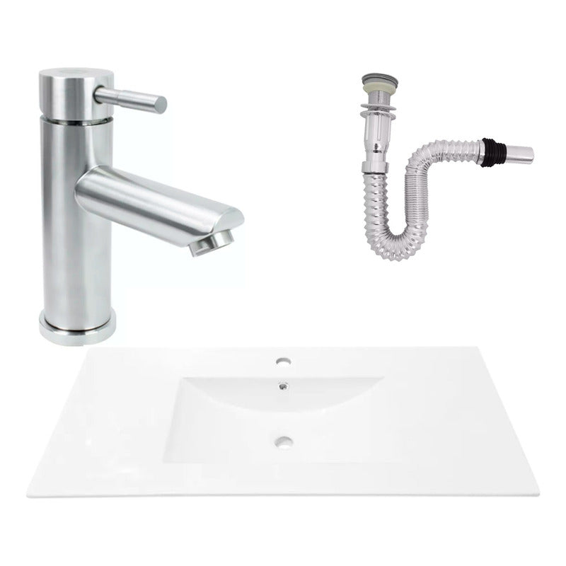 Kit Placa Lavama.101*46.5cm+griferia Monocontrol+push Flex17