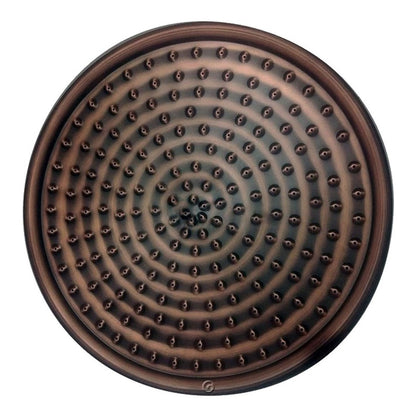 Ducha Circular30cm Con Tubo A Pared Con Registro Cobre Antig