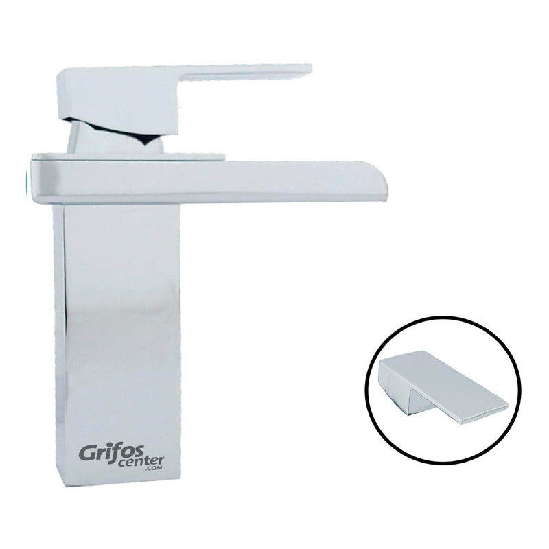 Griferia Monocontrol Para Lavamanos Tipo Cascada Baja