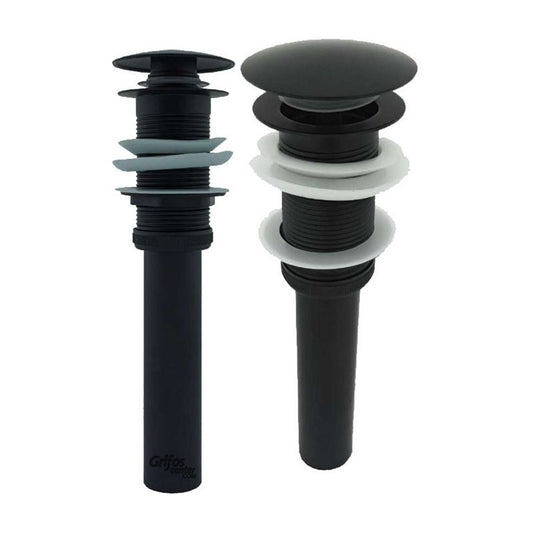 Desagüe De Push Lavamanos Negro