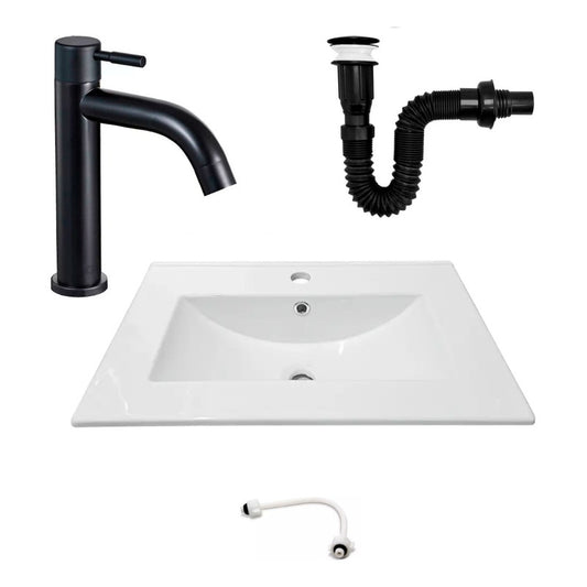 Combo Placa Lavamanos 61*40cm+griferia Agua Fria+push Negro4