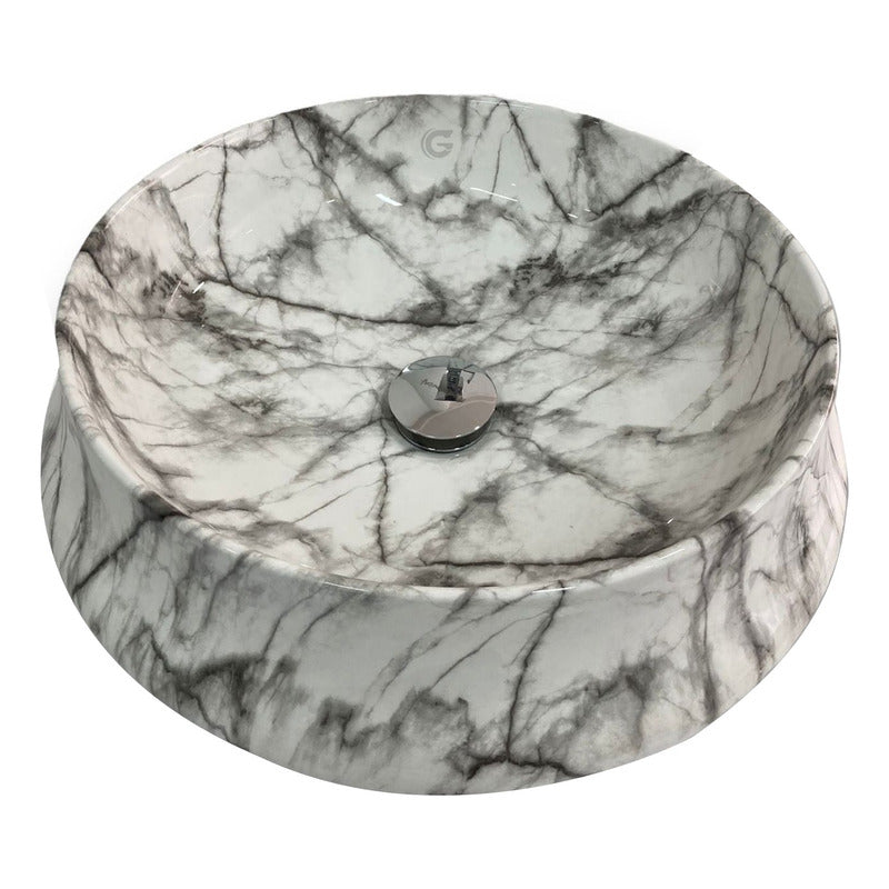 Lavamanos En Porcelana Redondo Malquita