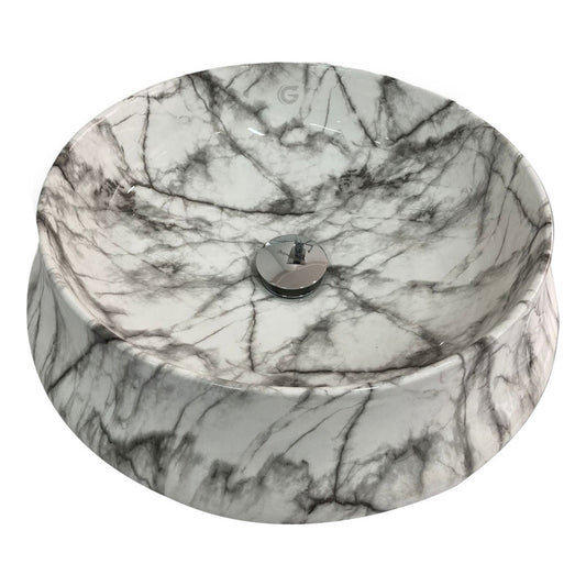 Lavamanos En Porcelana Redondo Malquita