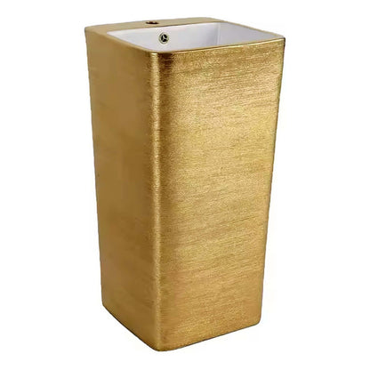 Lavamanos En Pilon Oro Cuadrado 83x40cm