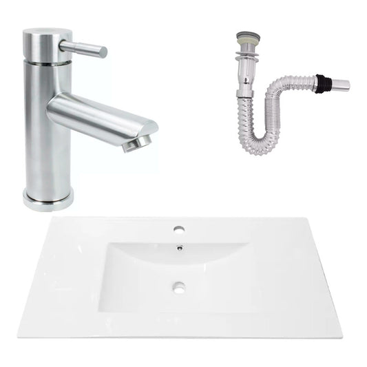 Kit Placa Lavaman.91*46.5cm+griferia Monocontrol+push Flex17