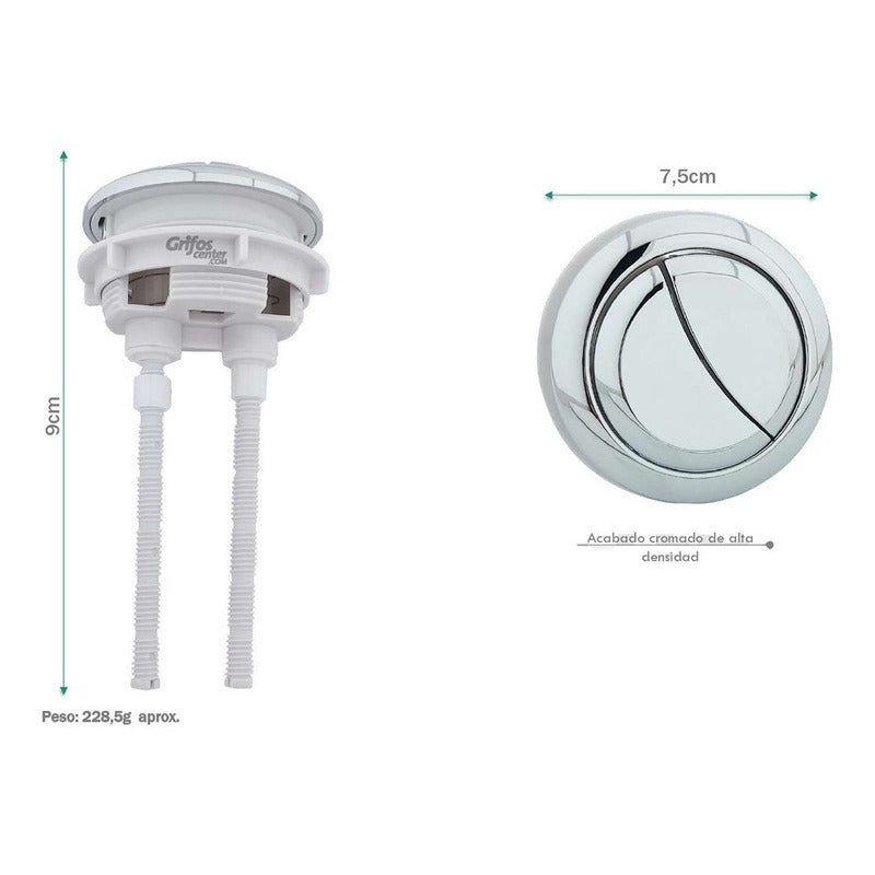 Boton Para Sanitario Doble Descarga